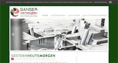 Desktop Screenshot of ganser-werkzeugbau.de