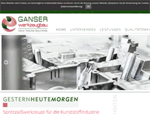 Tablet Screenshot of ganser-werkzeugbau.de